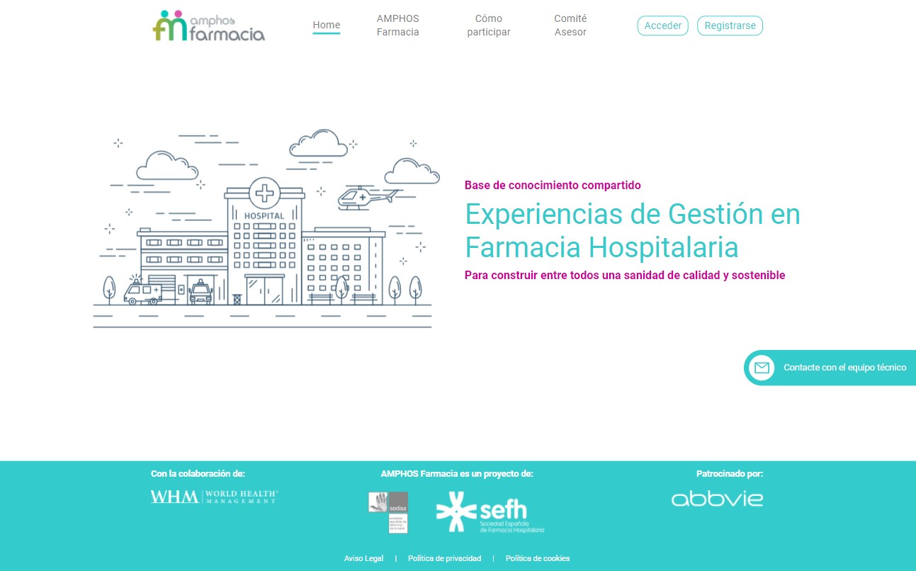 Amphosfarmacia landing page