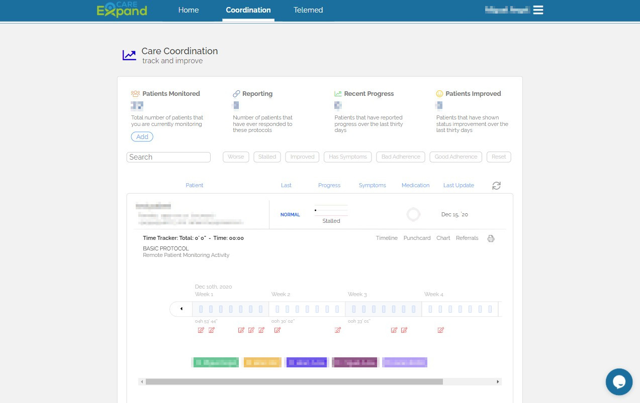 Careexpand care coordination page
